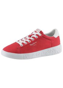 Pepe Jeans, Damen Plateausneaker, Rot / Weiß