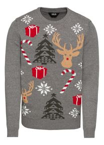 !Solid, Herren Pullover 'Knit - Timon', Hellgrau / Mischfarben