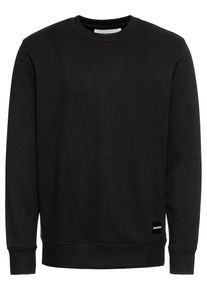 Calvin Klein Jeans, Herren Sweatshirt 'INSTITUTIONAL HEM REG CREW NECK', Schwarz