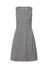Only, Damen Kleid, Dunkelgrau / Weiß