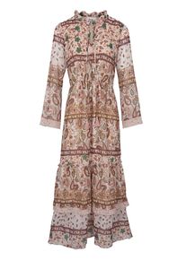 Heine, Damen Druckkleid, Karamell / Cappuccino / Apfel / Rosa