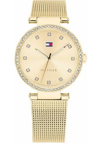 Tommy Hilfiger, Damen Quarzuhr 'Sophisticated Sport, 1781864', Gold / Wei&szlig;