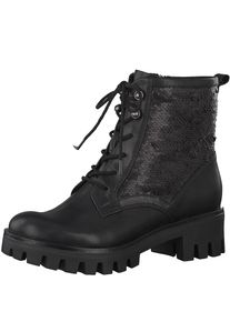 Tamaris, Damen Schn&uuml;rstiefelette, Schwarz