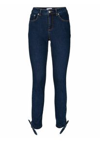Heine, Damen R&ouml;hrenjeans, Dunkelblau