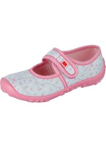 Elefanten, M&auml;dchen Hausschuhe, Rosa / Wei&szlig;