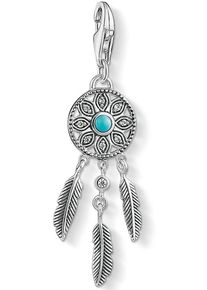 Thomas Sabo, Damen Charm-Einhänger 'Ethno Traumfänger', Türkis / Silber