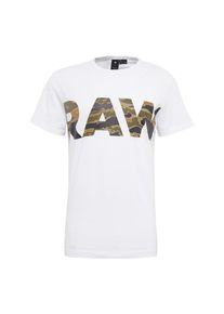 G-Star Raw, Herren T-Shirt 'Tairi r t s/s', Gr&uuml;n / Wei&szlig;