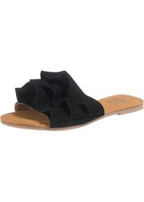 Apple of Eden, Damen Pantolette 'Shelby', Hellbeige / Bronze / Schwarz