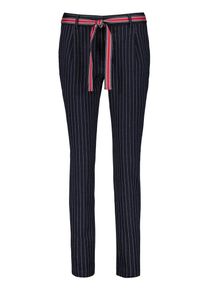 Gerry Weber, Damen Hose, Kobaltblau / Hellrot / Weiß