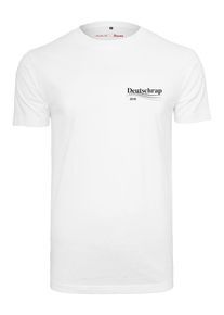 Mister Tee, Herren Tee 'Deutschrap', Schwarz / Wei&szlig;