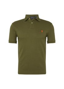 Polo Ralph Lauren, Herren Poloshirt 'SSKCSLM1-SHORT SLEEVE-KNIT', Oliv