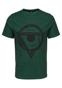 Only & Sons Only & Sons, Herren T-Shirt, Tanne / Schwarz