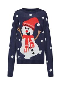 V&eacute;ro Moda VERO MODA, Damen Pullover, Ultramarinblau / Braun / Hellrot / Wei&szlig;