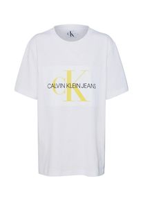 Calvin Klein Jeans, Damen T-Shirt, Gelb / Schwarz / Weiß