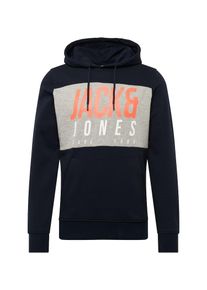 Jack & Jones JACK & JONES, Herren Sweatshirt 'JONAH', Dunkelblau / Grau / Rot / Wei&szlig;