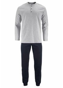 Schiesser, Herren Pyjama, Graumeliert