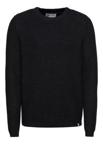 Jack & Jones JACK & JONES, Herren Pullover 'JCOTULSA KNIT CREW NECK', Schwarz