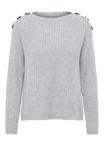Véro Moda VERO MODA, Damen Strickpullover, Hellgrau