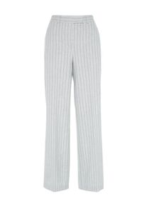 J. Lindeberg J.Lindeberg, Damen Anzughose 'Kori Fab Pinstripe', Hellgrau / Graumeliert