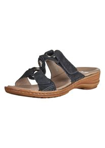 Ara, Damen Pantoletten, Dunkelblau / Ocker