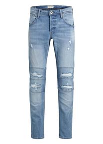 Jack & Jones JACK & JONES, Herren 'GLENN JJDUST NZ 713' Slim Fit Jeans, Blau