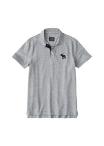 Abercrombie & Fitch Abercrombie & Fitch, Herren Poloshirt 'EXPLODED POLO 4CC', Grau