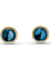 Christ, Damen Ohrstecker '87559424', Blau / Gold