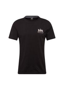 Lee, Herren Shirt 'MINI LOGO T', Schwarz / Wei&szlig;