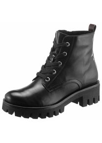 Tamaris, Damen Schn&uuml;rboots, Schwarz