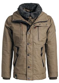 Khujo, Herren Jacke 'SETURN', Hellbraun / Basaltgrau / Schwarzmeliert