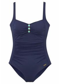 Lascana, Damen Badeanzug mit wattierten Cups, Navy
