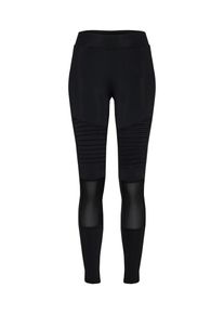 Urban Classics, Damen Leggings 'Mesh Biker', Schwarz
