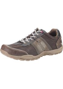 Mustang, Herren Sneakers Low, Braun / Hellbraun / Wei&szlig;