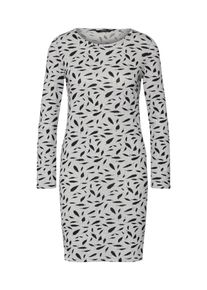 Only, Damen Kleid 'onlELCOS AOP SHORT DRESS 7/8 JRS', Hellgrau