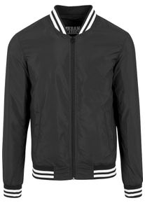 Urban Classics, Herren Blouson, Schwarz / Weiß
