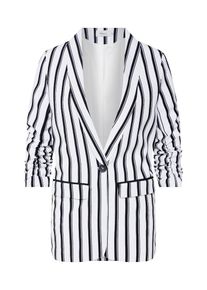 Only, Damen Blazer 'onlPIPER', Schwarz / Weiß