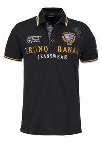 Bruno Banani, Herren Poloshirt, Gelb / Schwarz / Weiß