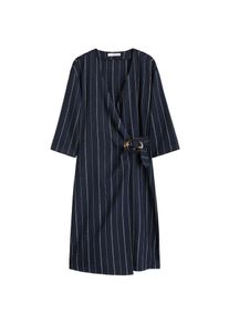 Mango, Damen Kleid 'Sun', Navy / Weiß