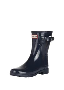 Hunter, Damen Gummistiefel 'ORIGINAL REFINED SHORT GLOSS', Navy