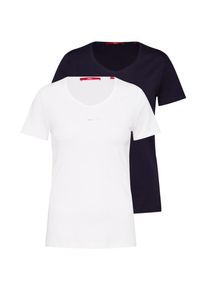 s.Oliver RED LABEL, Damen T-Shirt, Schwarz / Weiß