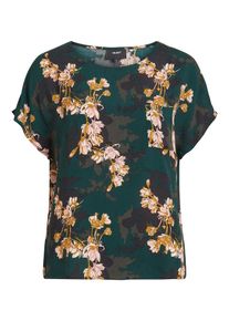 Object, Damen Shirt, Dunkelgrün / Mischfarben