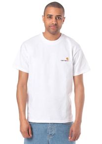 Carhartt Work In Progress Carhartt WIP, Herren American Script T-Shirt, Weiß