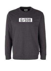 Q/S Designed By, Herren Sweatshirt, Schwarz / Weiß