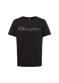 Champion Authentic Athletic Apparel, Herren Shirt 'Crewneck', Schwarz / Wei&szlig;