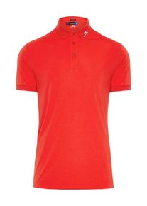 J. Lindeberg J.Lindeberg, Herren Poloshirt, Hellrot / Wei&szlig;