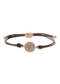 Fossil, Damen Armband, Kastanienbraun / Rosegold