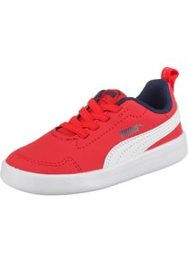 Puma, Sneakers 'Courtflex Inf', Hellrot / Wei&szlig;