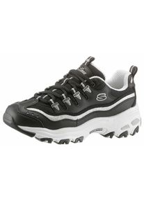 Skechers, Damen Schn&uuml;rschuh, Schwarz / Wei&szlig;