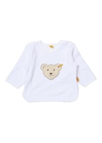 Steiff Collection, Sweatshirt langärmlig, Beige / Weiß