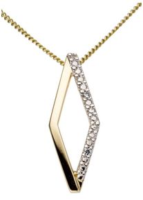 Firetti, Damen Kettenanhänger, Gold / Weiß